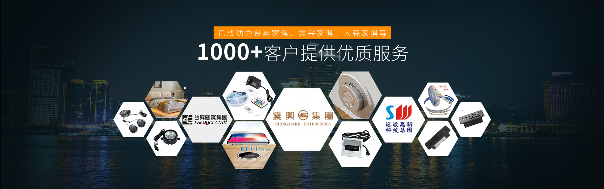 已成功為臺昇家俱、震興家俱、大森家俱等800+客戶提供優(yōu)質(zhì)服務(wù)